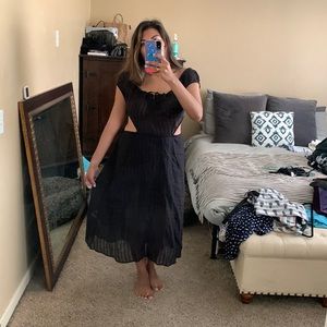 Black Backless REFORMATION Dress